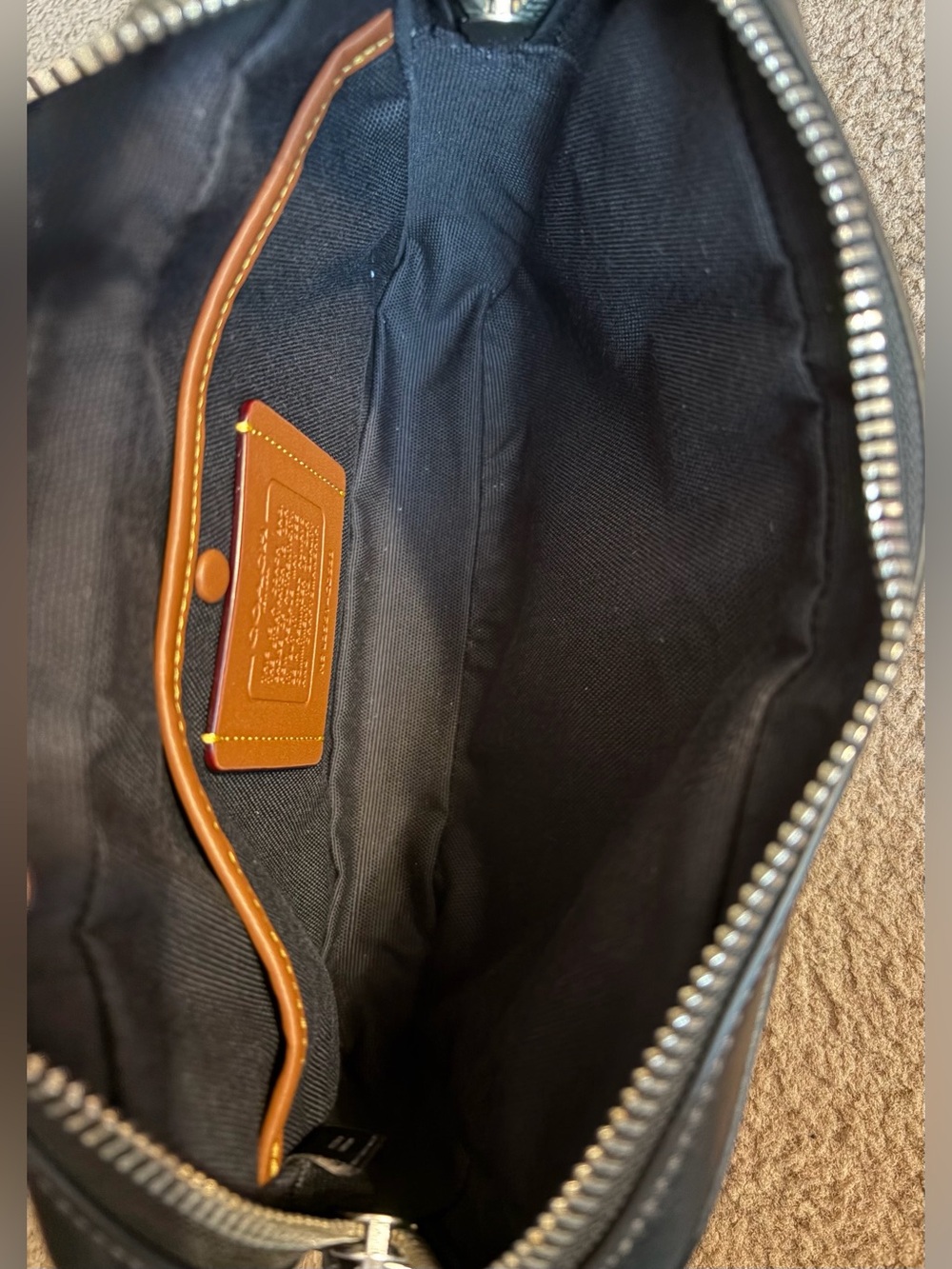 Coach Dakota Crossbody Shoulder Bag Black Leather | CDS83 | No Hangtag - Picture 10 of 14